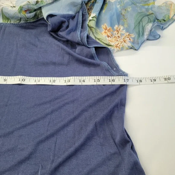 LE MARAIS PARIS Silk Floral Bell Sleeve Blouse Top Made in Italy Size S Lined - Picture 8 of 11